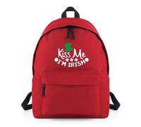 Shopagift Kiss Me I'm Irish Backpack Rucksack 18 Litres Capacity - 42cm x 31cm x 21cm