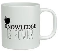 Shopagift Knowledge is Power White 10oz Novelty Gift Mug Cup