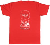 Shopagift La Dolce Vita Picnic Basket with Wine Mens T-Shirt Tee
