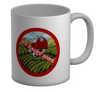Shopagift Lactose Intolerant Mug No Dairy Zone Funny Cows White 11oz Large Ceramic Cup