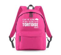 Shopagift Leave Me Alone I'm Only Talking To My Tortoise Backpack Rucksack 18 Litres Capacity - 42cm x 31cm x 21cm
