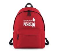 Shopagift Leave Me Alone I'm Talking To My Penguin Today Backpack Rucksack 18 Litres Capacity - 42cm x 31cm x 21cm