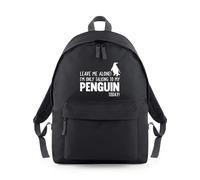 Shopagift Leave Me Alone I'm Talking To My Penguin Today Backpack Rucksack 18 Litres Capacity - 42cm x 31cm x 21cm