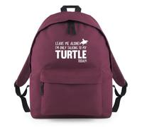 Shopagift Leave Me Alone I'm Talking To My Turtle Today Backpack Rucksack 18 Litres Capacity - 42cm x 31cm x 21cm