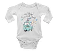 Shopagift Let the Egg Hunt Begin Easter Hunting Bunny Baby Vest Bodysuit Boys Girls L/S