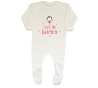 Shopagift Lets Be Fairies Baby Grow Romper Suit White