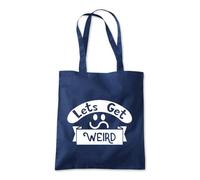 Shopagift Lets Get Weird Funny Strange Tote Shopping Beach Bag 10 Litres Capacity - 42cm x 38cm