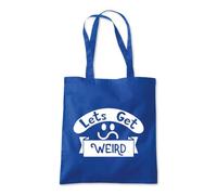Shopagift Lets Get Weird Funny Strange Tote Shopping Beach Bag 10 Litres Capacity - 42cm x 38cm