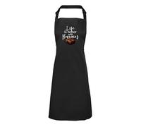 Shopagift Life is Better with Brownies Apron Mens Womens Cooking BBQ Chef DIY Cook - Black