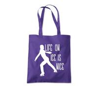 Shopagift Life On Ice Is Nice Tote Shopping Beach Bag 10 Litres Capacity - 42cm x 38cm