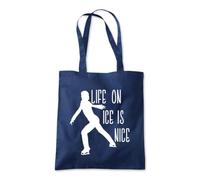 Shopagift Life On Ice Is Nice Tote Shopping Beach Bag 10 Litres Capacity - 42cm x 38cm