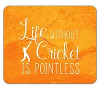 Shopagift Life without Cricket is Pointless Mouse Mat Pad 24cm x 19cm