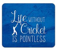 Shopagift Life without Cricket is Pointless Mouse Mat Pad 24cm x 19cm