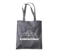 Shopagift Life Without Goals Is Pointless Tote Shopping Beach Bag 10 Litres Capacity - 42cm x 38cm