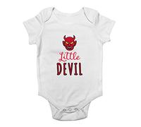 Shopagift Little Devil Halloween Baby Vest Bodysuit White