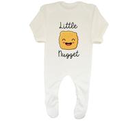 Shopagift Little Nugget Baby Romper Funny Chicken Boys Girls White