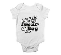Shopagift Little Snuggle Bug Baby Vest Bodysuit Gift White