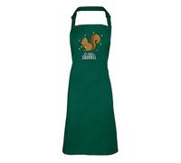 Shopagift Little Squirrel Apron Mens Womens Cooking BBQ Chef DIY Cook - Green