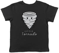 Shopagift Little Tornado Kids T-Shirt Funny Joke Sarcastic Childrens Tee Boys Girls Black