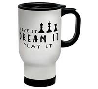 Shopagift Live It, Dream It, Play It, Chess Travel Mug Cup
