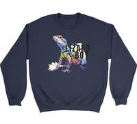 Shopagift Lizard Boy Kids Sweatshirt Reptile Pet Lover Jumper Boys Girls Navy Blue