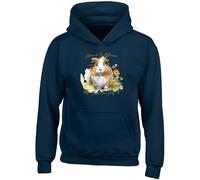 Shopagift Love Guinea Pigs Kids Hoodie Home is where my Guinea Pig is Hoody Hooded Top Boys Girls Navy Blue