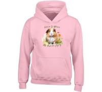Shopagift Love Guinea Pigs Kids Hoodie Home is where my Guinea Pig is Hoody Hooded Top Boys Girls Pink
