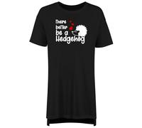 Shopagift Love Hedgehogs Women's Nightie There better be a Hedgehog Funny Night Shirt Black