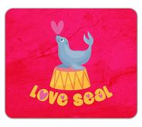 Shopagift Love Seal Mouse Mat Pad Flipper Blubber Arctic 24cm x 19cm