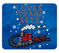 Shopagift Loves Train Sets Model Railways Mouse Mat Pad 24cm x 19cm