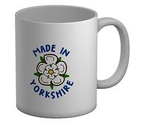 Shopagift Made in Yorkshire Mug White Rose of York White 11oz Large Gift Ceramic Cup