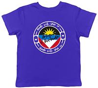 Shopagift Made with Love in Antigua & Barbuda Childrens Kids T-Shirt Blue