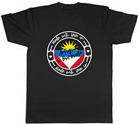 Shopagift Made with Love in Antigua & Barbuda T-Shirt Black