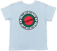 Shopagift Made with Love in Bangladesh Childrens Kids T-Shirt Light Blue