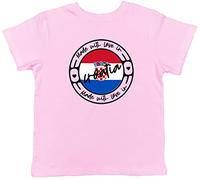 Shopagift Made with Love in Croatia Childrens Kids T-Shirt Light Pink