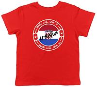 Shopagift Made with Love in Croatia Childrens Kids T-Shirt Red