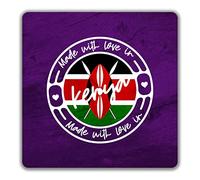 Shopagift Made With Love In Kenya Country 2 Pack Coasters Gift - 9cm x 9cm