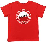 Shopagift Made with Love in Poland Childrens Kids T-Shirt Red