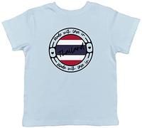 Shopagift Made with Love in Thailand Country Childrens Kids T-Shirt Gift Light Blue