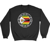 Shopagift Made With Love In Zimbabwe Country Unisex Sweatshirt Jumper Gift Black