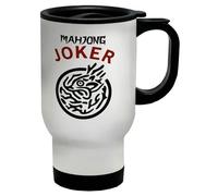 Shopagift Mahjong Joker Travel Mug Board Game Chinese China Stainless Steel 14oz Cup