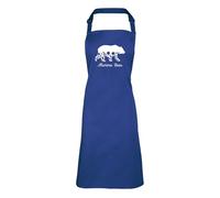 Shopagift Mamma Bear Apron Mens Womens Cooking BBQ Chef DIY Cook - Blue