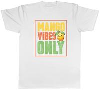 Shopagift Mango Vibes Only Mens T-Shirt Exotic Tropical Fruit Tee