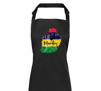 Shopagift Mauritius Island With Dodo Country Apron Gift - Black