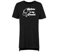 Shopagift Medicine is my Passion Women's Nightie Health Doctor Nurse Night Shirt Black