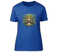 Shopagift Medusa Snake Head Womens T-Shirt Greek Mythology to Stone Ladies Tee Gift