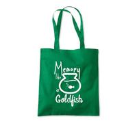 Shopagift Memory Like a Goldfish Tote Shopping Beach Bag 10 Litres Capacity - 42cm x 38cm