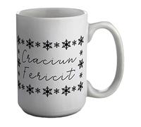 Shopagift Merry Christmas in Romanian White 15oz Large Mug Cup
