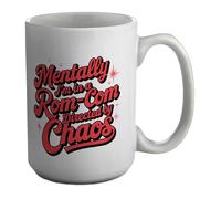 Shopagift Metally I'm in a ROM-Com Directed by Chaos Funny Mug White 15oz Large Ceramic Cup