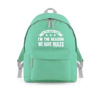 Shopagift Middle Child I'm The Reason we have Rules Backpack Rucksack 18 Litres Capacity - 42cm x 31cm x 21cm